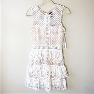 Aqua Lace Tier Dress